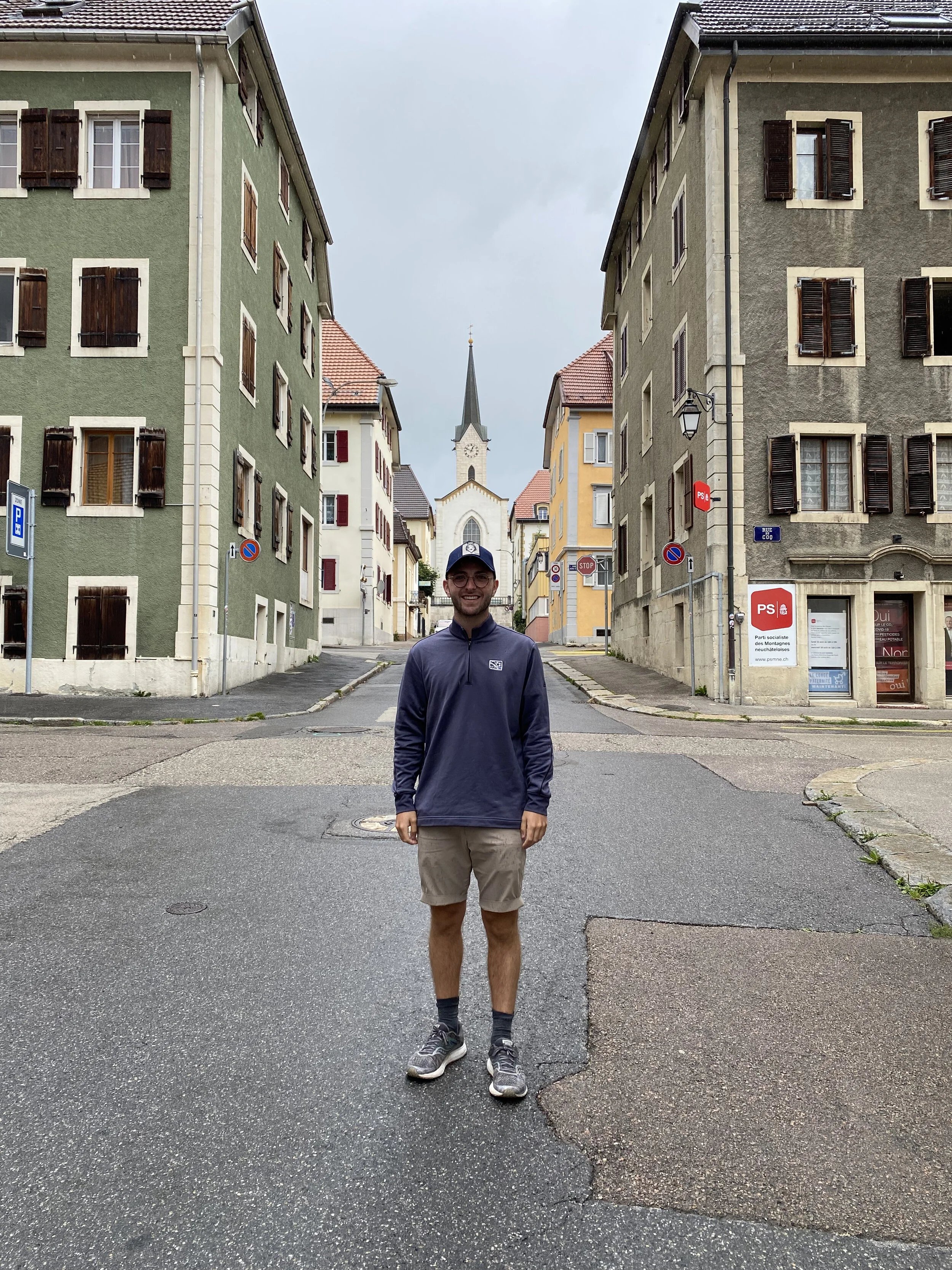 La Chaux-de-Fonds grid street, August 2021